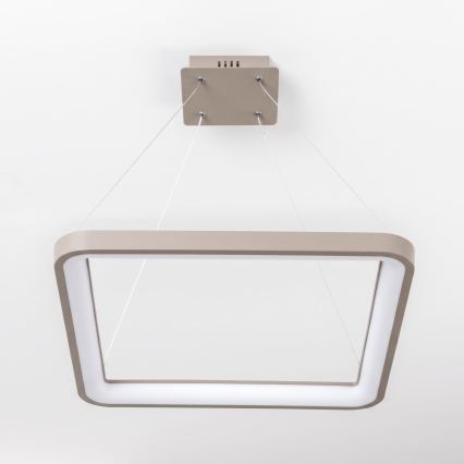 BRILAGI - dimbare LED-hanglamp aan kabel FALCON SLIM LED/50W/230V 3000-6500K 50x50 cm beige + afstandsbediening