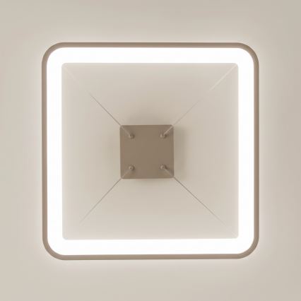 BRILAGI - dimbare LED-hanglamp aan kabel FALCON SLIM LED/50W/230V 3000-6500K 50x50 cm beige + afstandsbediening