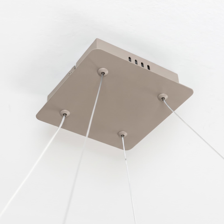 BRILAGI - dimbare LED-hanglamp aan kabel FALCON SLIM LED/50W/230V 3000-6500K 50x50 cm beige + afstandsbediening