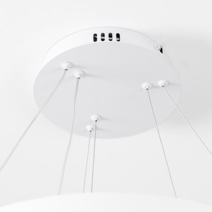 Brilagi - LED dimbare hanglamp aan ophangkabel FALCON SLIM LED/68W/230V 3000-6500K Ø 50 cm wit + afstandsbediening