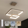 BRILAGI - dimbare LED-hanglamp aan kabel FALCON SLIM LED/78W/230V 3000-6500K 50x50 cm beige + afstandsbediening