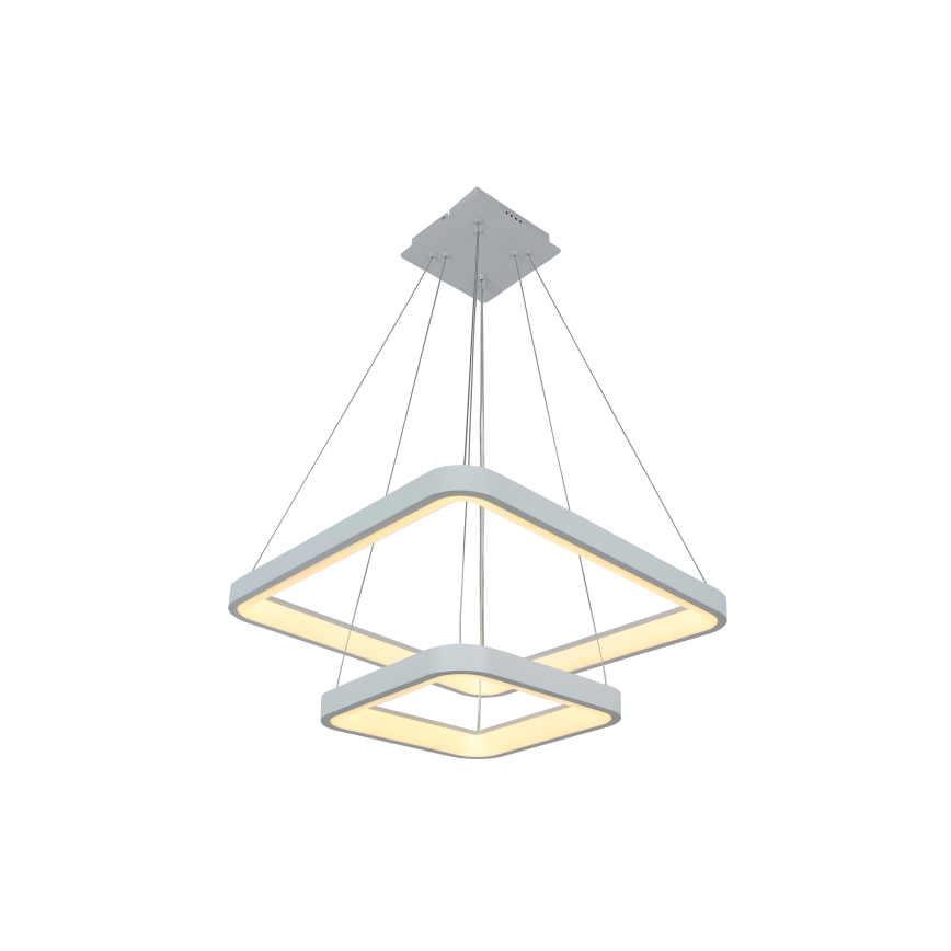Brilagi - dimbare LED-hanglamp aan kabel FALCON SLIM LED/78W/230V 3000-6500K 50x50 cm wit + afstandsbediening