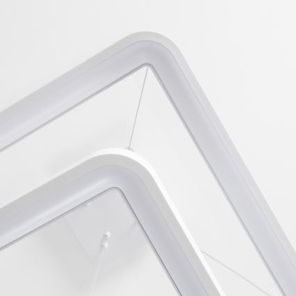 Brilagi - dimbare LED-hanglamp aan kabel FALCON SLIM LED/78W/230V 3000-6500K 50x50 cm wit + afstandsbediening