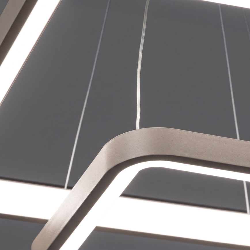 BRILAGI - dimbare LED-hanglamp aan kabel FALCON SLIM LED/78W/230V 3000-6500K 50x50 cm beige + afstandsbediening
