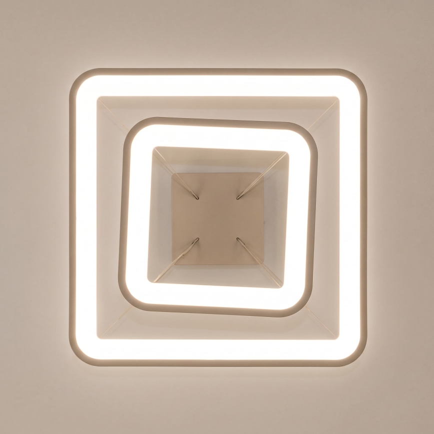BRILAGI - dimbare LED-hanglamp aan kabel FALCON SLIM LED/78W/230V 3000-6500K 50x50 cm beige + afstandsbediening