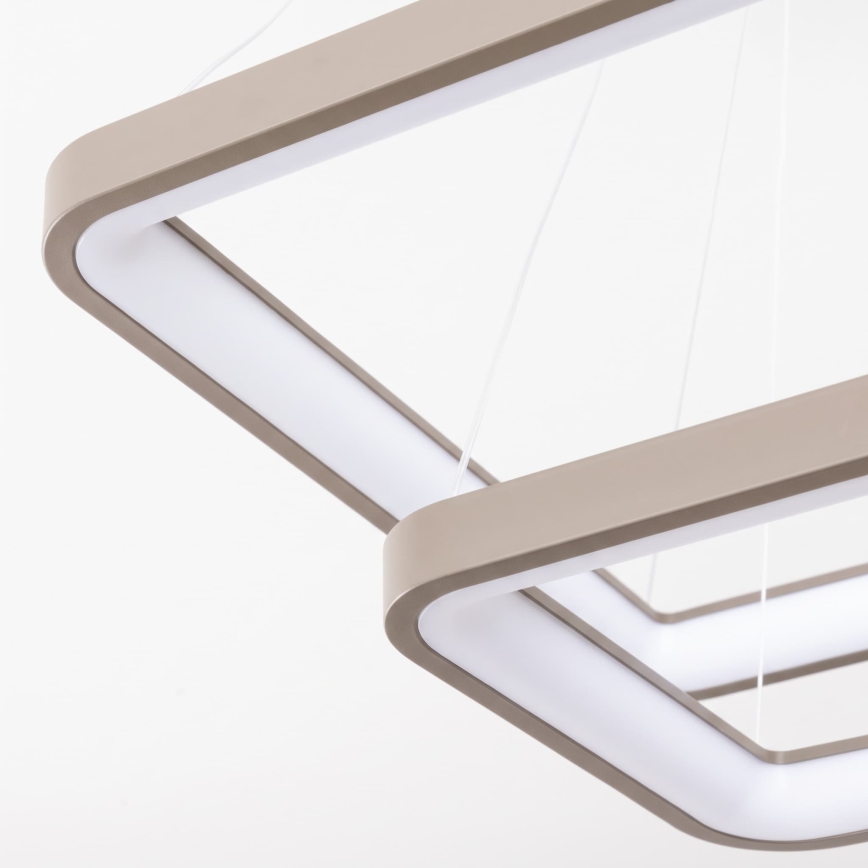 BRILAGI - dimbare LED-hanglamp aan kabel FALCON SLIM LED/78W/230V 3000-6500K 50x50 cm beige + afstandsbediening