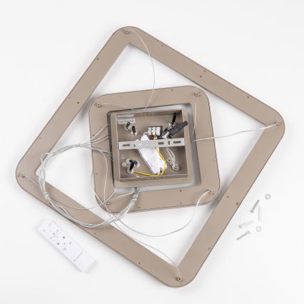 BRILAGI - dimbare LED-hanglamp aan kabel FALCON SLIM LED/78W/230V 3000-6500K 50x50 cm beige + afstandsbediening