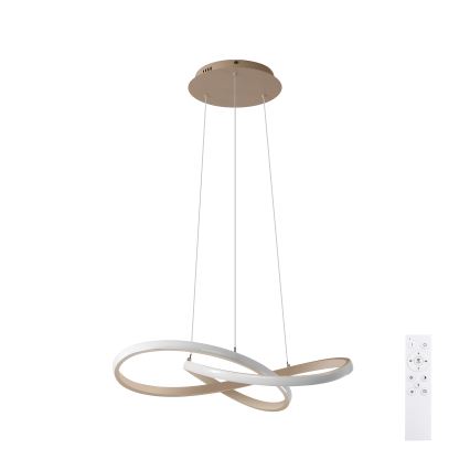 Brilagi - LED dimbare hanglamp aan een kabel INFINITY LED/55W/230V 3000-6000K 50x50 cm beige + afstandsbediening