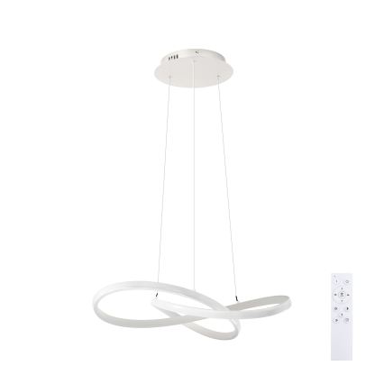 Brilagi - LED dimbare pendellamp aan kabel INFINITY LED/55W/230V 3000-6000K 50x50 cm wit + afstandsbediening