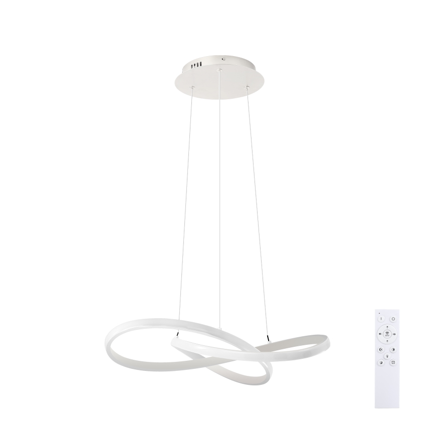 Brilagi - LED dimbare pendellamp aan kabel INFINITY LED/55W/230V 3000-6000K 50x50 cm wit + afstandsbediening
