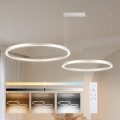 Brilagi - Dimbare LED-hanglamp aan kabel PORTOFINO LED/98W/230V 3000-6000K zilver + afstandsbediening