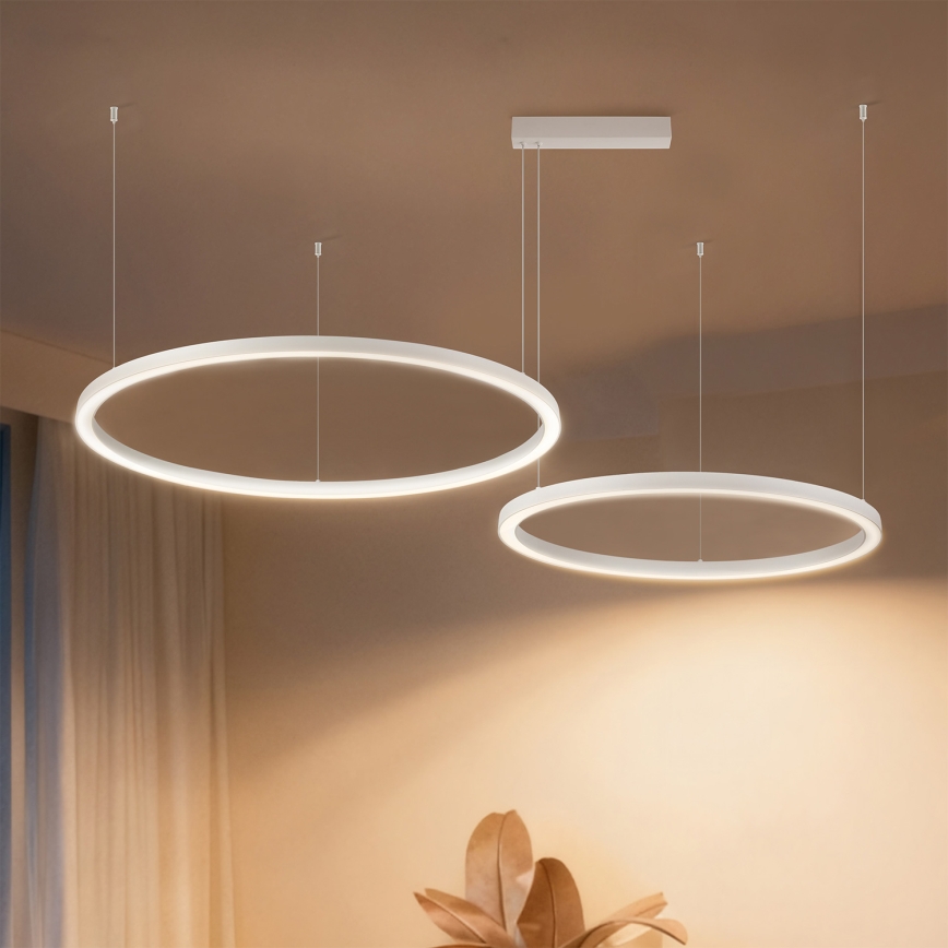 Brilagi - Dimbare LED-hanglamp aan kabel PORTOFINO LED/98W/230V 3000-6000K wit + afstandsbediening