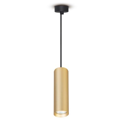 Brilagi - LED RGBW dimbare hanglamp aan kabel SELE 1xGU10/4,8W/230V 3000K zwart/goud + afstandsbediening