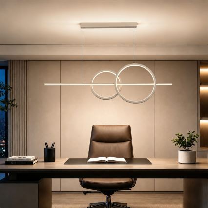BRILAGI - Dimbare LED-hanglamp aan kabel SIGNATURE LED/53W/230V 3000-6000K 120 cm beige + afstandsbediening
