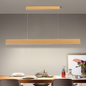 Brilagi - Dimbare LED-hanglamp aan kabel SLIMLINE LED/40W/230V 3000-6000K eikendecor + afstandsbediening