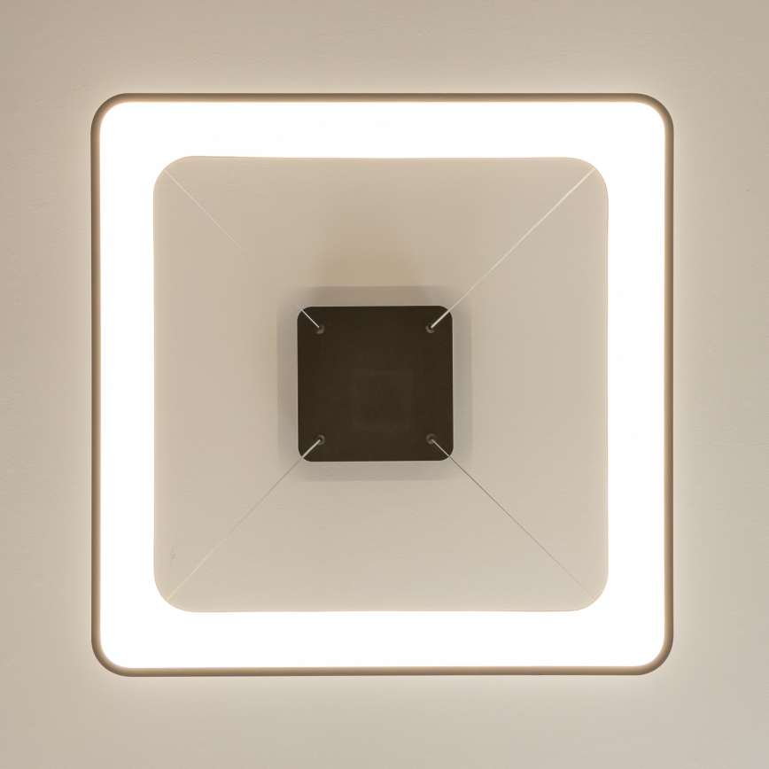 Brilagi - LED-dimbare hanglamp met kabel FALCON II LED/125W/230V 3000-6500K 60x60 cm zwart + afstandsbediening