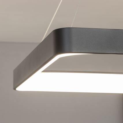 Brilagi - LED-dimbare hanglamp met kabel FALCON II LED/125W/230V 3000-6500K 60x60 cm zwart + afstandsbediening