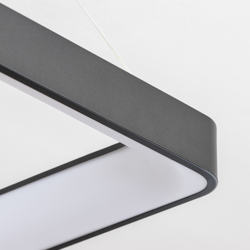 Brilagi - LED-dimbare hanglamp met kabel FALCON II LED/125W/230V 3000-6500K 60x60 cm zwart + afstandsbediening