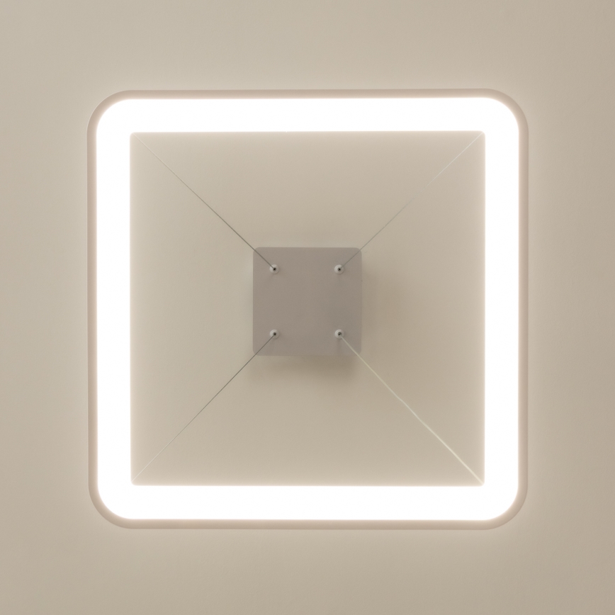 Brilagi - LED dimbare hanglamp aan kabel FALCON SLIM LED/50W/230V 3000-6500K 50x50 cm wit + afstandsbediening