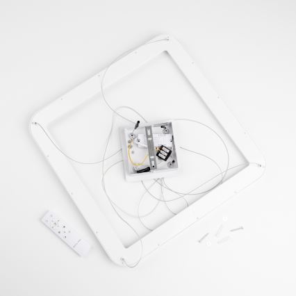 Brilagi - LED dimbare hanglamp aan kabel FALCON SLIM LED/50W/230V 3000-6500K 50x50 cm wit + afstandsbediening