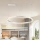 Brilagi - Dimbare LED-hanglamp met kabel PORTOFINO LED/60W/230V 3000-6000K Ø 80 cm zilver + afstandsbediening