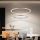 Brilagi - Dimbare LED-hanglamp met kabel PORTOFINO LED/98W/230V 3000-6000K Ø 80 cm beige + afstandsbediening