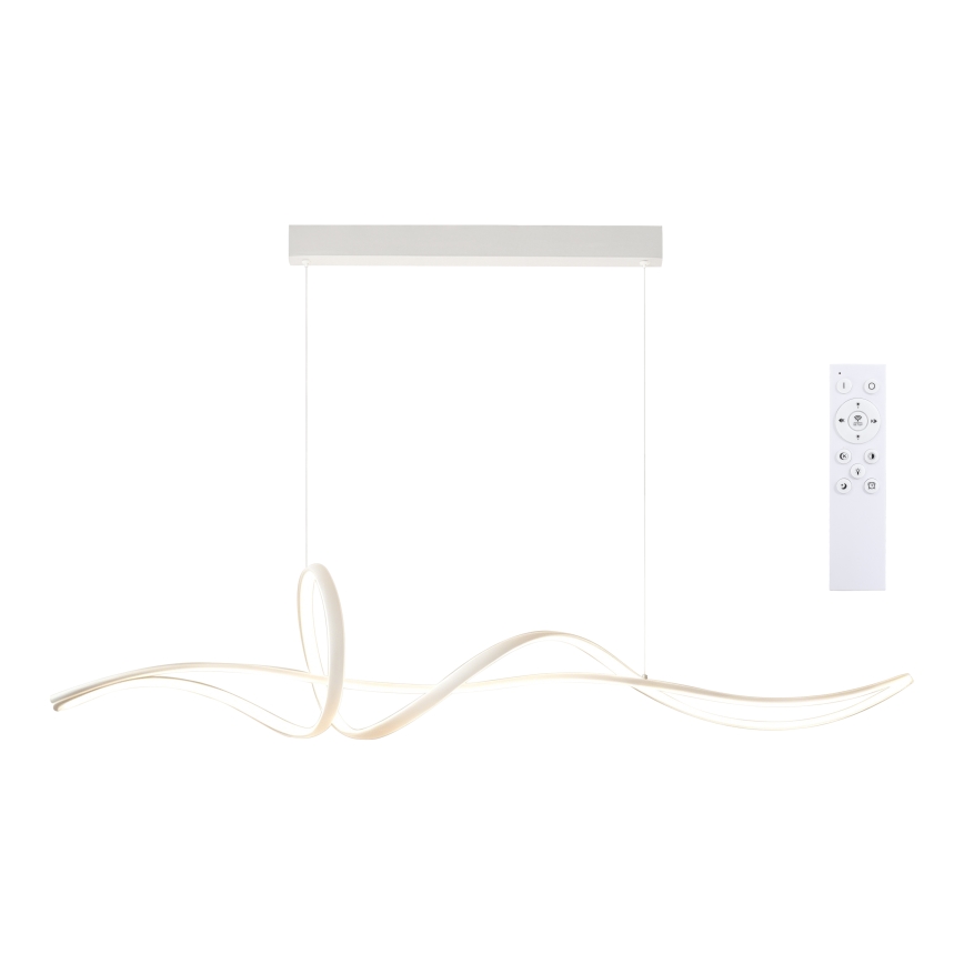 Brilagi - Dimbare hanglamp aan kabel SIGNATURE LED/55W/230V 3000-6000K 120x23 cm wit + afstandsbediening