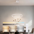 Brilagi - Dimbare LED-hanglamp met kabel TWISTER LED/48W/230V 3000-6000K Ø 50 cm wit + afstandsbediening