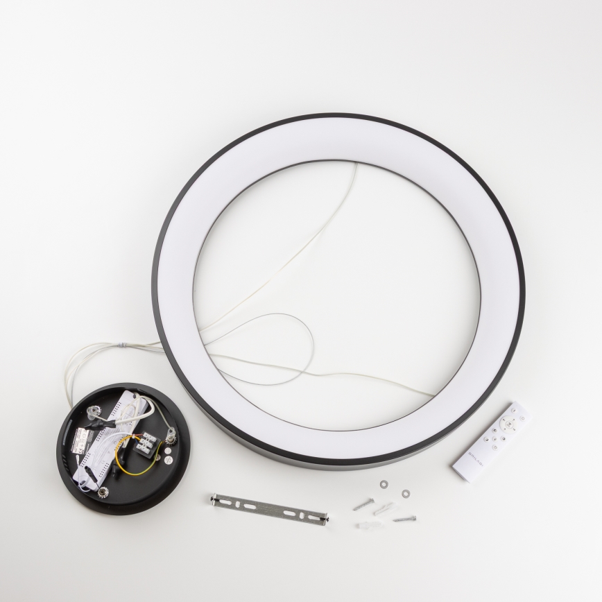 Brilagi - Dimbare LED-hanglamp aan kabel FALCON II LED/99W/230V 3000-6500K Ø 60 cm zwart + afstandsbediening