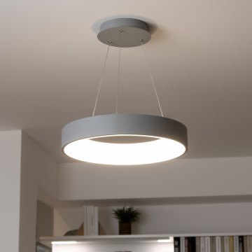 Brilagi - Dimbare LED-hanglamp met kabelophanging FALCON LED/40W/230V 3000-6500K Ø 45 cm grijs + afstandsbediening