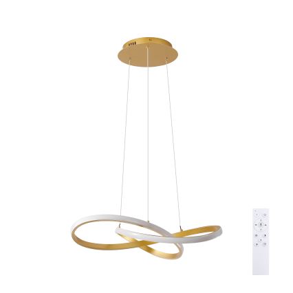 Brilagi - Dimbare LED-hanglamp aan kabel INFINITY LED/55W/230V 3000-6000K 50x50 cm goud + afstandsbediening