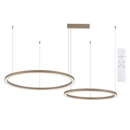 Brilagi - Dimbare LED-hanglamp aan kabel PORTOFINO LED/98W/230V 3000-6000K beige + afstandsbediening