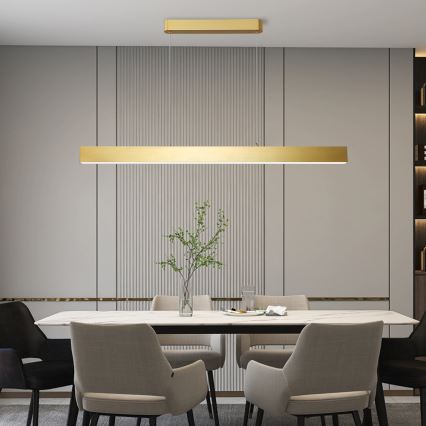 Brilagi - Dimbare LED hanglamp aan een koord SLEEKLINE SMART LED/40W/230V 3000-6000K Wi-Fi Tuya goud + afstandsbediening