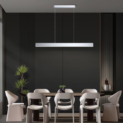 Brilagi - Dimbare LED hanglamp aan een koord SLEEKLINE SMART LED/40W/230V 3000-6000K Wi-Fi Tuya zilver + afstandsbediening