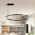 Brilagi - Dimbare LED-kabelhanglamp PORTOFINO LED/60W/230V 3000-6000K Ø 80 cm zwart + afstandsbediening