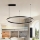 Brilagi - Dimbare LED-kabelhanglamp PORTOFINO LED/60W/230V 3000-6000K Ø 80 cm zwart + afstandsbediening