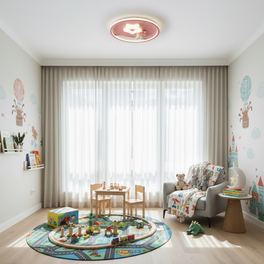 Brilagi - dimbare LED plafondlamp voor kinderen BUNNY LED/83W/230V 3000-6000K Ø 49 cm + afstandsbediening