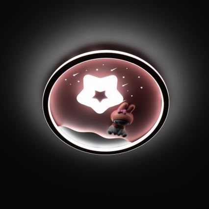 Brilagi - dimbare LED plafondlamp voor kinderen BUNNY LED/83W/230V 3000-6000K Ø 49 cm + afstandsbediening