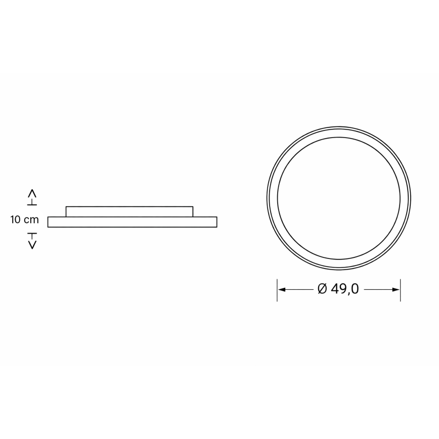 Brilagi - dimbare LED plafondlamp voor kinderen BUNNY LED/83W/230V 3000-6000K Ø 49 cm + afstandsbediening