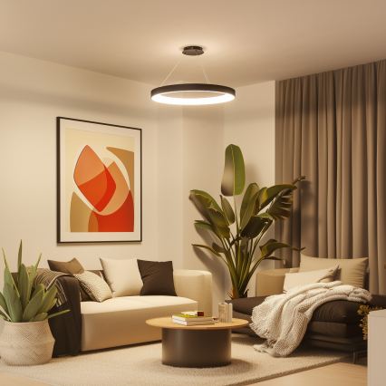 Brilagi - LED dimbare hanglamp aan kabel FALCON II LED/108W/230V 3000-6500K Ø 80 cm zwart + afstandsbediening