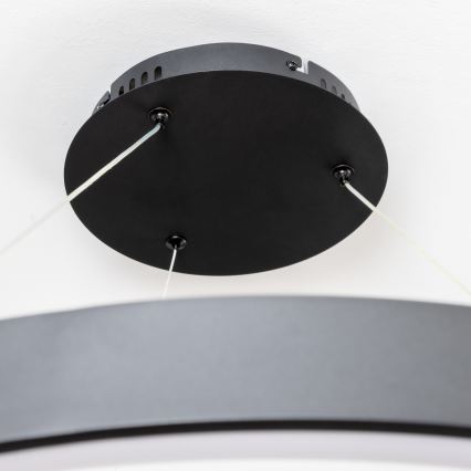 Brilagi - LED dimbare hanglamp aan kabel FALCON II LED/108W/230V 3000-6500K Ø 80 cm zwart + afstandsbediening