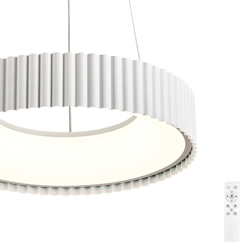 Brilagi - Dimbare LED-pendellamp FALCON MODERN LED/30W/230V 3000-6000K Ø 40 cm wit + afstandsbediening