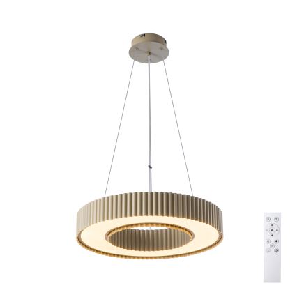 Brilagi - Dimbare LED-hanglamp LUMIX LED/48W/230V 3000–6000K beige Ø 50 cm + afstandsbediening