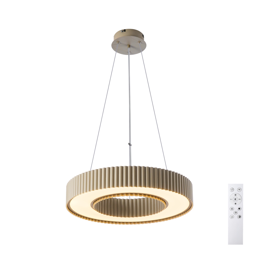 Brilagi - Dimbare LED-hanglamp LUMIX LED/48W/230V 3000–6000K beige Ø 50 cm + afstandsbediening