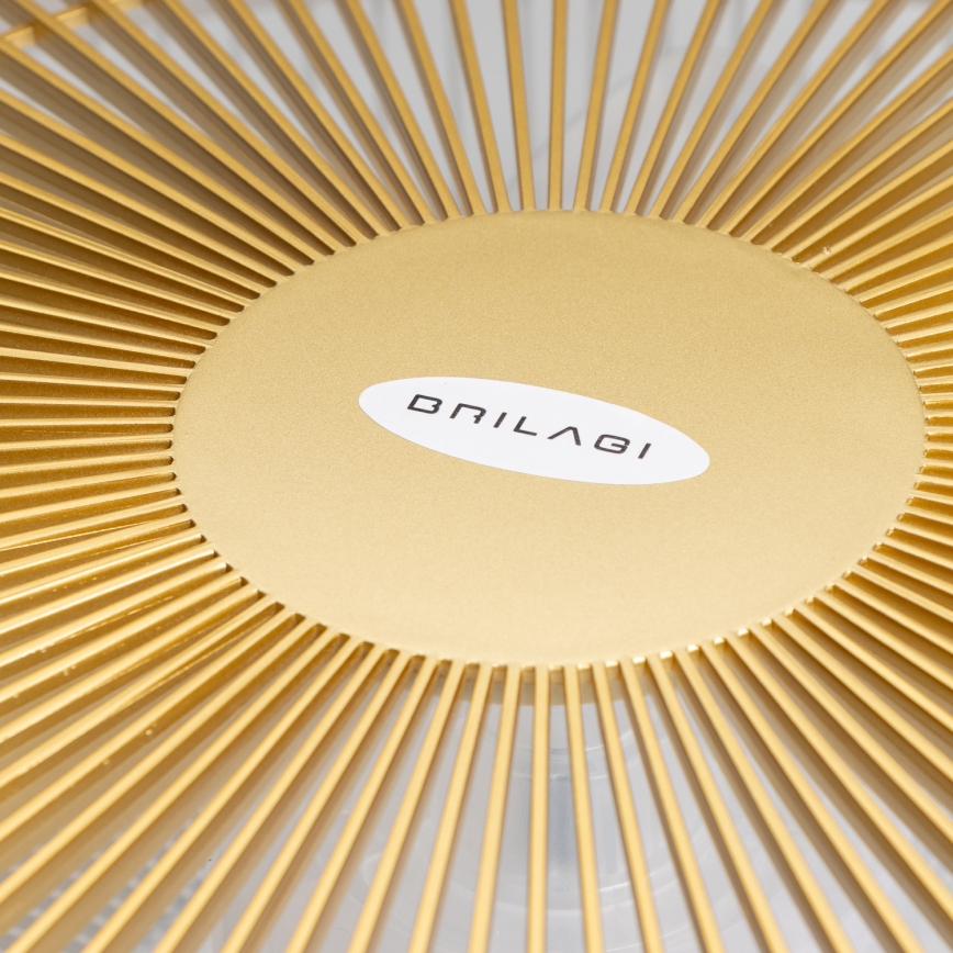 Brilagi - Dimbare LED Lamp met Ventilator AURA LED/38W/230V 3000-6000K goud + afstandsbediening