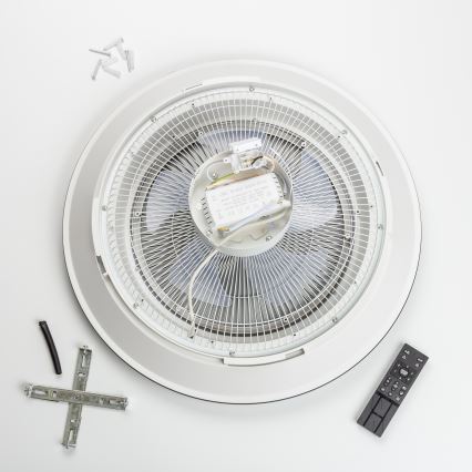 Brilagi - Dimbare LED Lamp met Ventilator AURA LED/38W/230V 3000-6000K wit + afstandsbediening