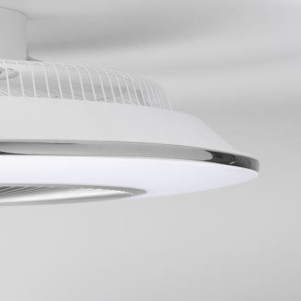 Brilagi - Dimbare LED Lamp met Ventilator AURA LED/38W/230V 3000-6000K zilver + afstandsbediening
