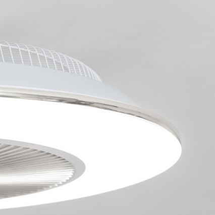 Brilagi - Dimbare LED Lamp met Ventilator AURA LED/38W/230V 3000-6000K zilver + afstandsbediening