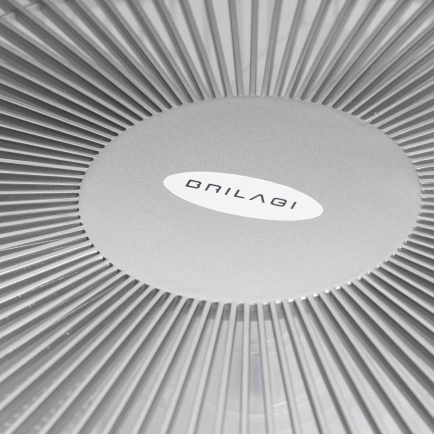 Brilagi - Dimbare LED Lamp met Ventilator AURA LED/38W/230V 3000-6000K zilver + afstandsbediening