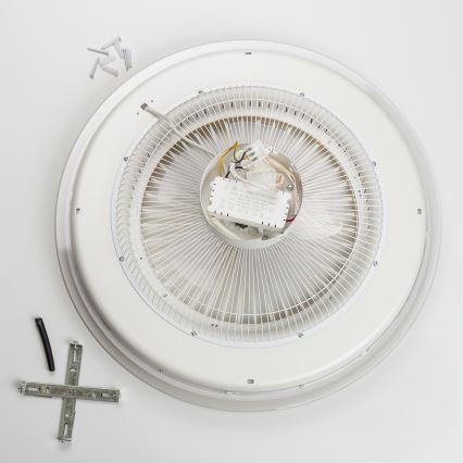 Brilagi - Dimbare LED Lamp met Ventilator RONDA LED/48W/230V 3000-6000K wit + afstandsbediening